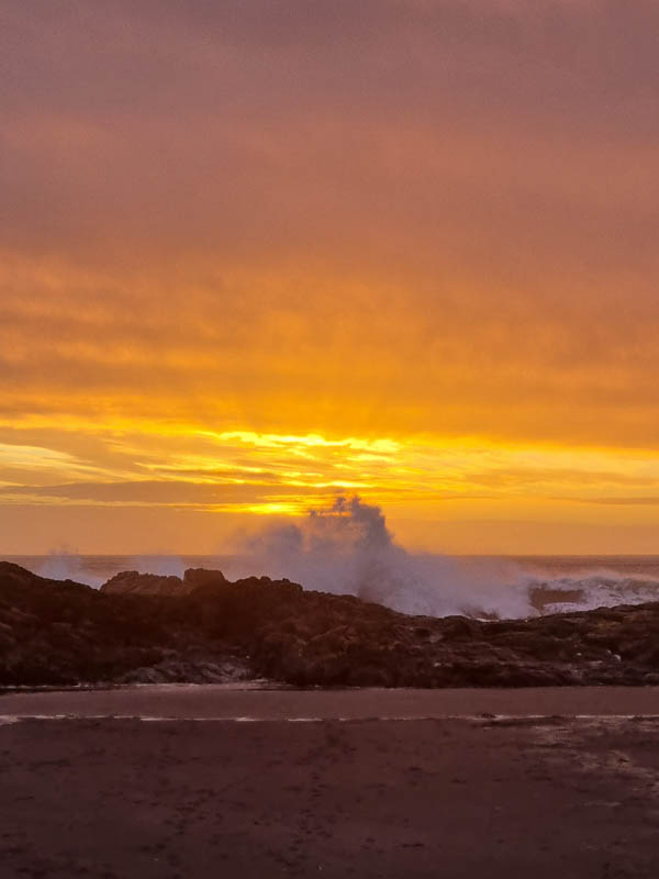 Coucher du soleil sur le Pacifique