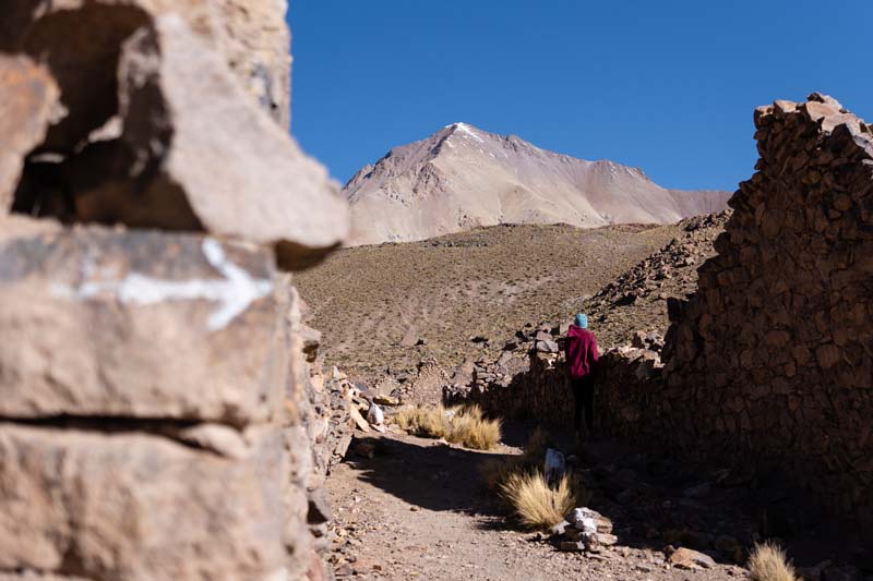 Vue sur le Cerro Lipez depuis San Antonio del Nuevo Mundo