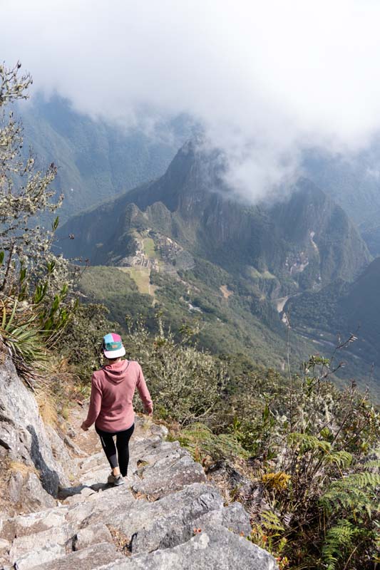 Descente du Machu Picchu